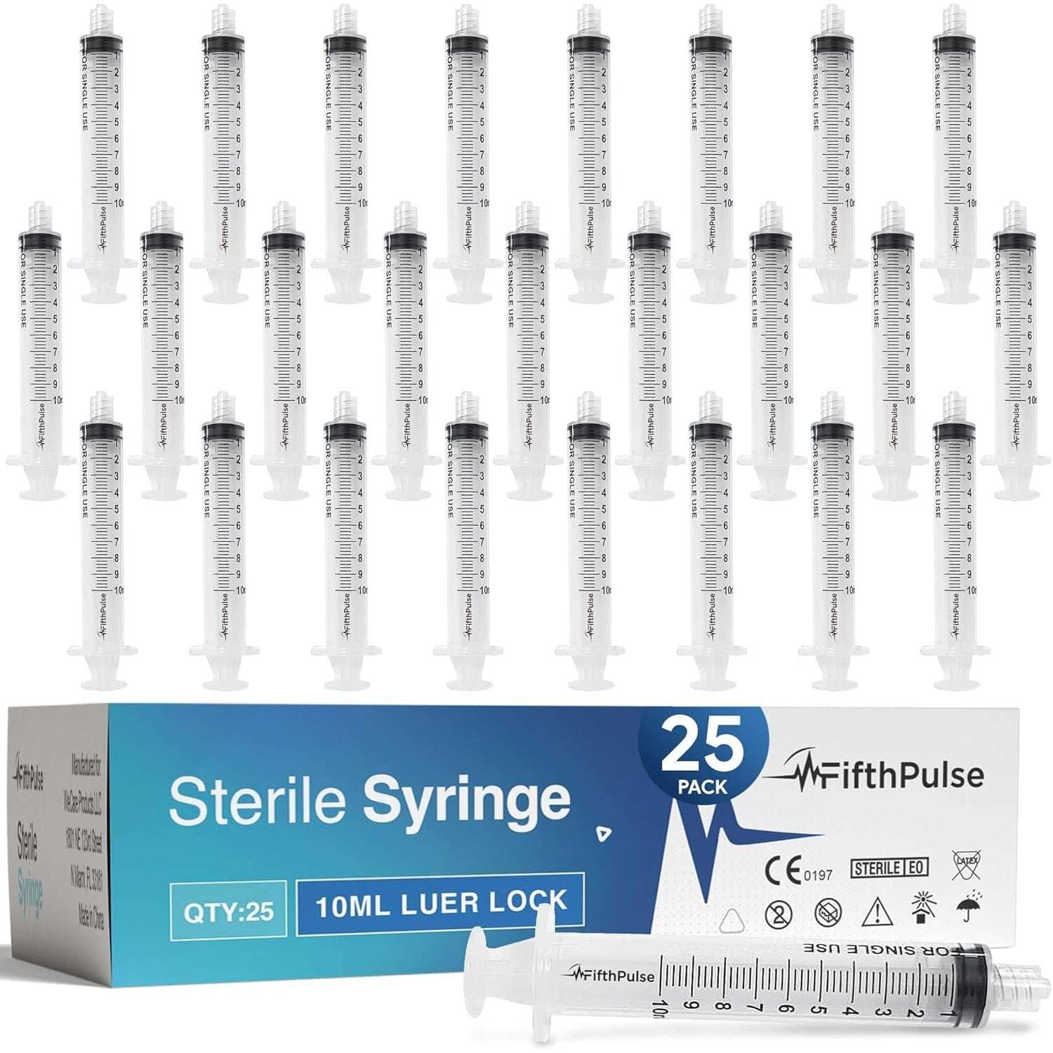 FifthPulse Disposable Luer Lock Syringes Without Needle