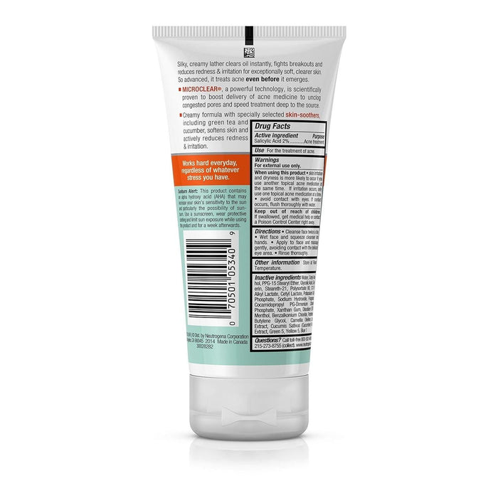 Neutrogena Oil-Free Acne Stress Control Power-Cream Wash - 6 fl oz - Shop Home Med