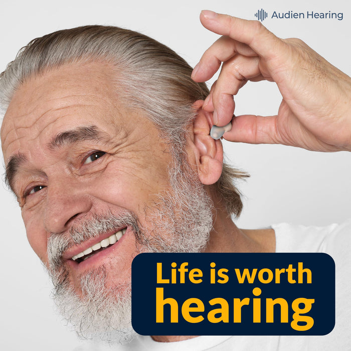 Audien Hearing Atom Pro 2 Wireless Rechargeable OTC Hearing Aid