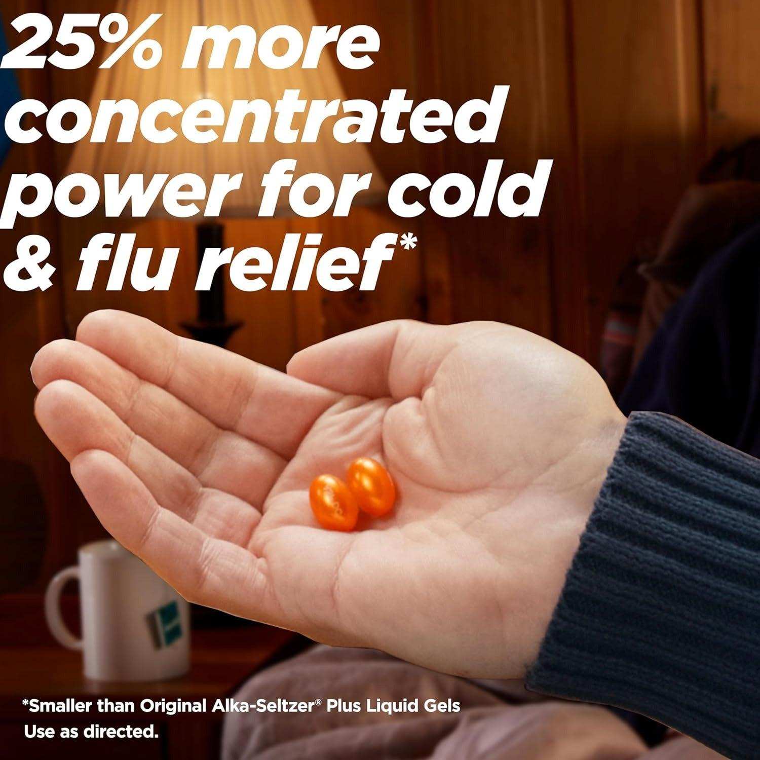 Alka-Seltzer Plus Cold & Flu Powermax Gels - Day 16 Ct + Night 8 Ct - Shop Home Med