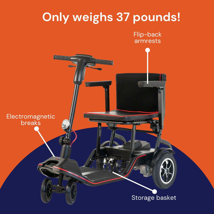 Feather Lightweight Electric Mobility Travel Scooter World's Most Lightweight ONLY 37 lbs.