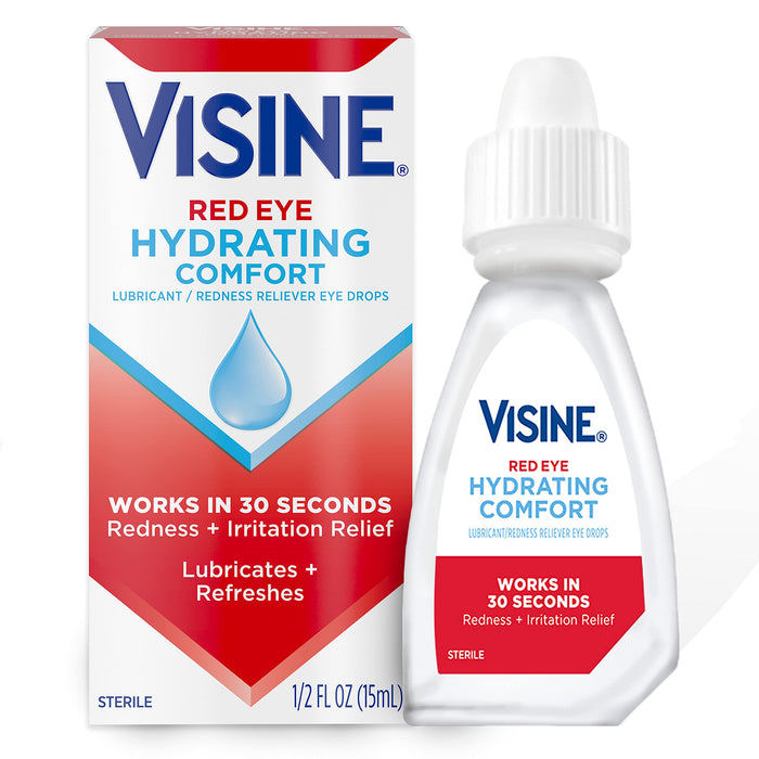 Visine Red Eye Hydrating Comfort Lubricating Eye Drops