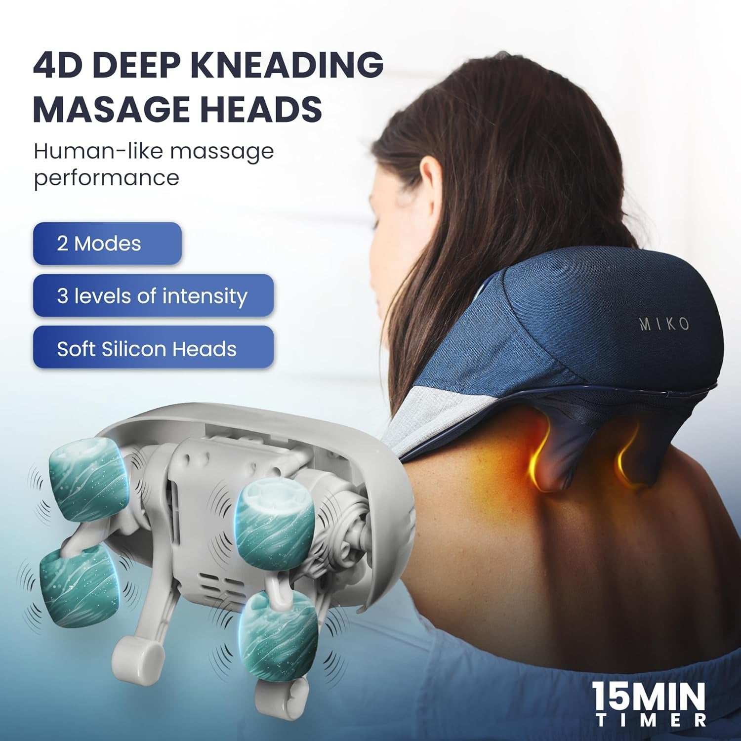 Miko Shiatsu Neck and Back Massager with Heat – Shop Home Med
