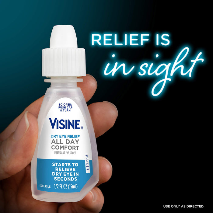 Visine Dry Eye Relief All Day Comfort Lubricant Eye Drops