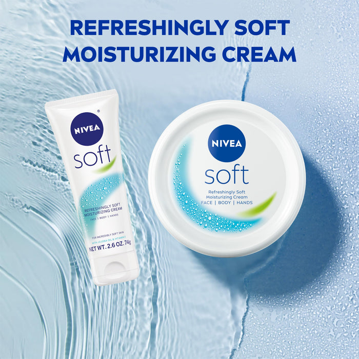 Nivea Soft Moisturizing Cream with Jojoba Oil & Vitamin E -  6.8 oz