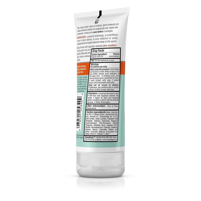 Neutrogena Oil-Free Acne Stress Control Power-Cream Wash - 6 fl oz