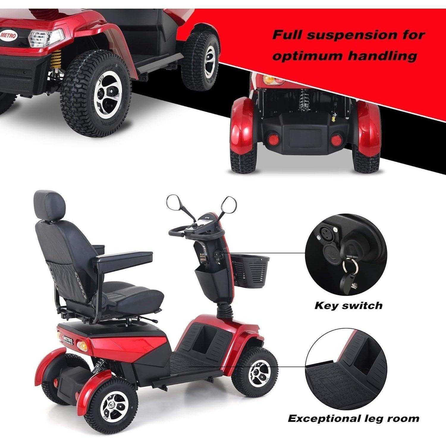 Metro Mobility S800 Series 4-Wheel Heavy Duty Travel Mobility Scooter - Shop Home Med