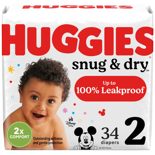 Huggies Disney Mickey Mouse Snug & Dry Baby Diapers