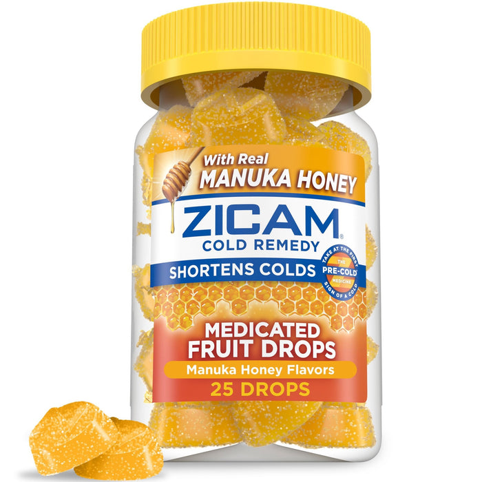 Zicam Homeopathic Cold Remedy Medicated Fruit Drops