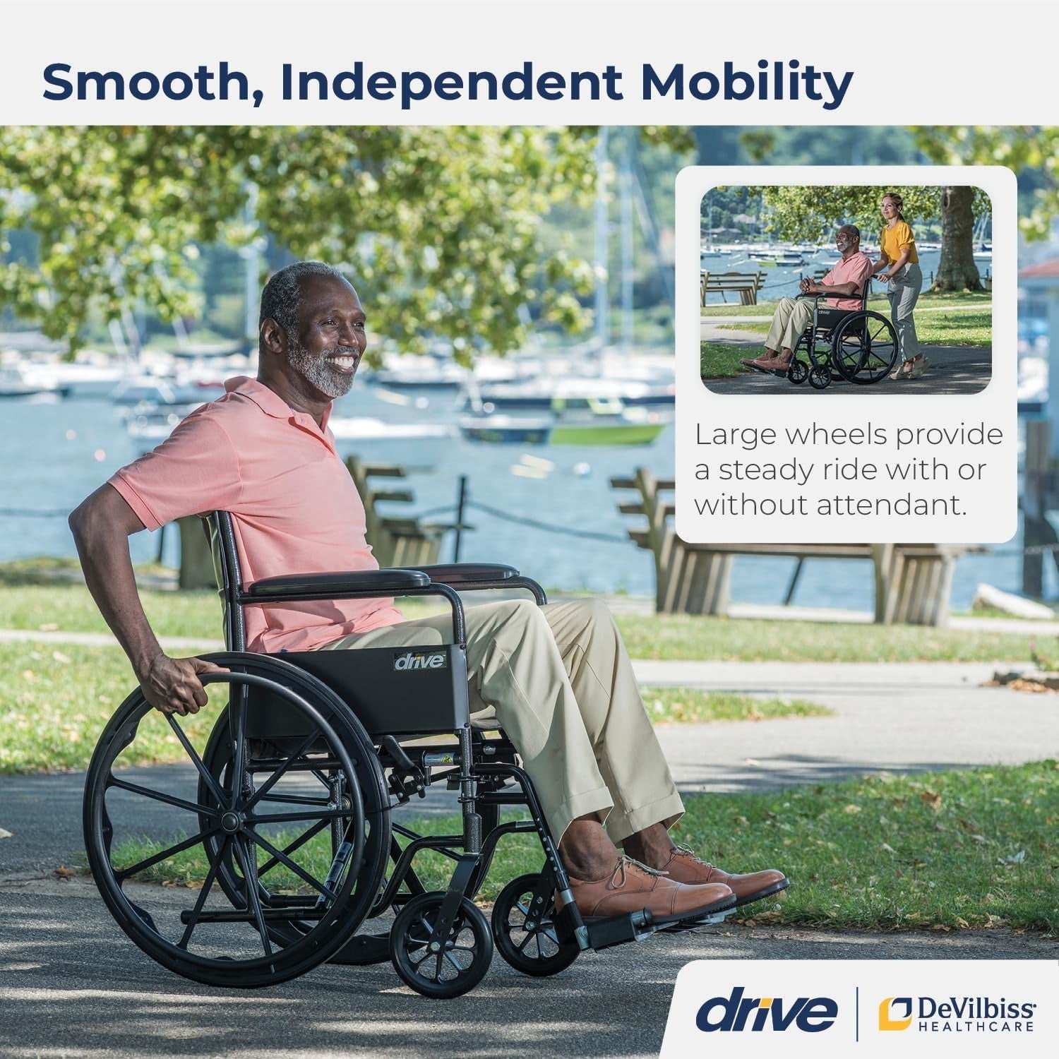 Drive Medical Silver Sport 1 Wheelchair
