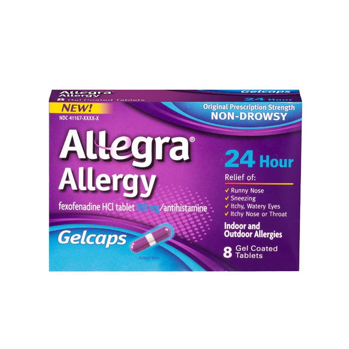 Allegra 24 Hour Indoor/Outdoor Allergy Relief Gelcaps