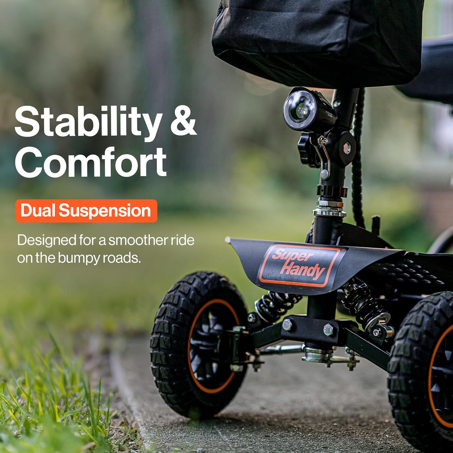 SuperHandy All Terrain 4-Wheels Heavy-Duty Explorer Travel Mobility Scooter - 48V 2Ah Battery 350lb Capacity