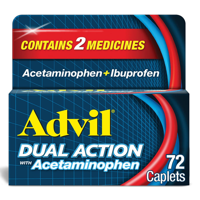 Advil Dual Action Coated Tablets, Acetaminophen + Ibuprofen