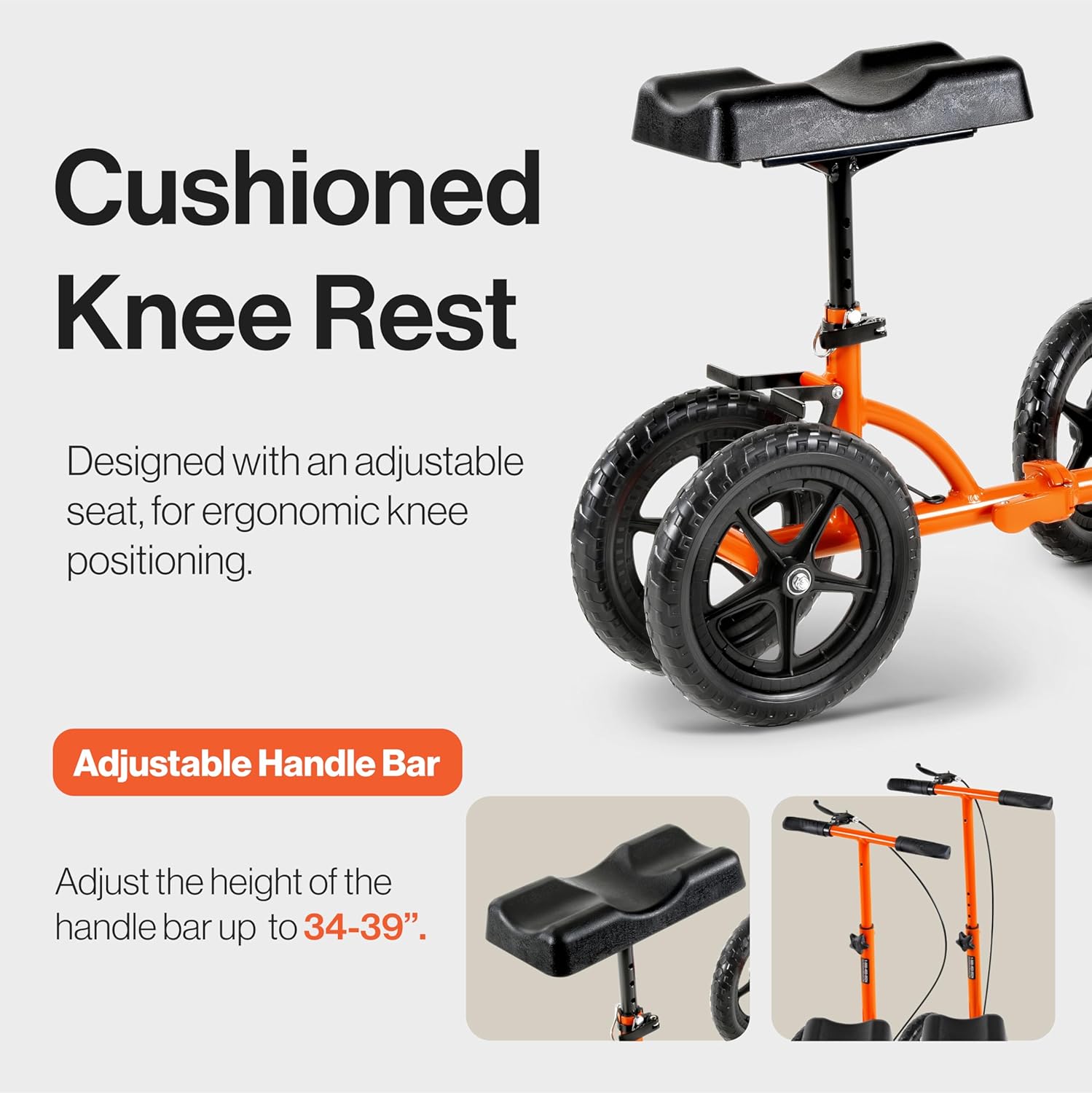 SuperHandy Knee Walker - Height Adjustable 330Lbs Max Weight