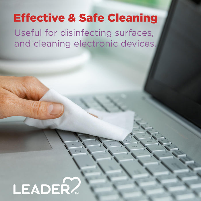 Leader 70% Isopropyl Alcohol Wipes - 40 Ct