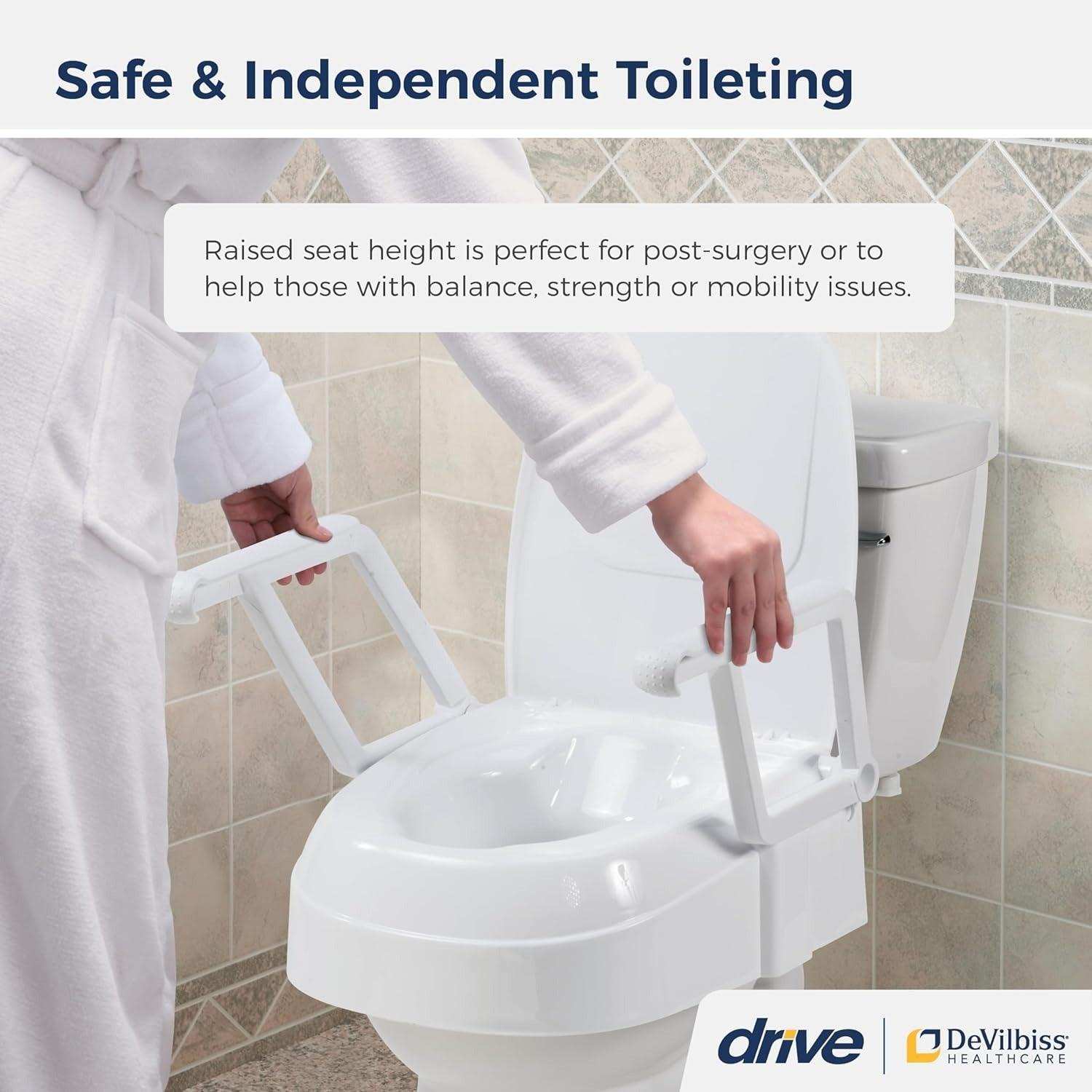 Drive Medical PreserveTech Universal Raised Toilet Seat - Shop Home Med