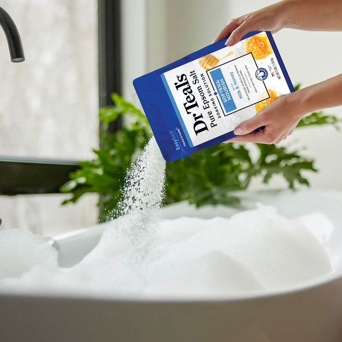 Dr. Teal's Epsom Salt Soak Soften & Nourish with Milk & Honey - 3 Lbs