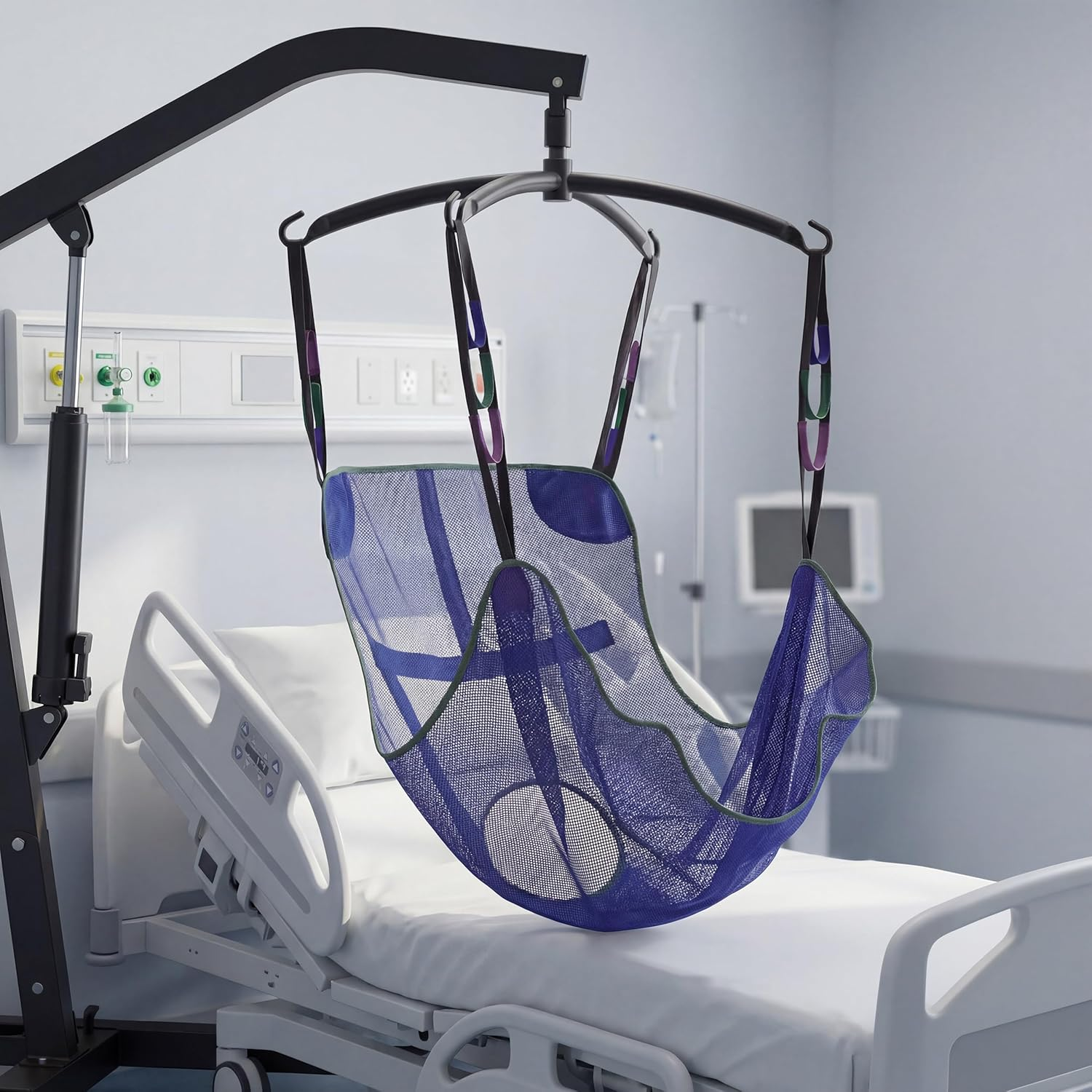 Universal Full Body Mesh Lift Sling with Commode Opening