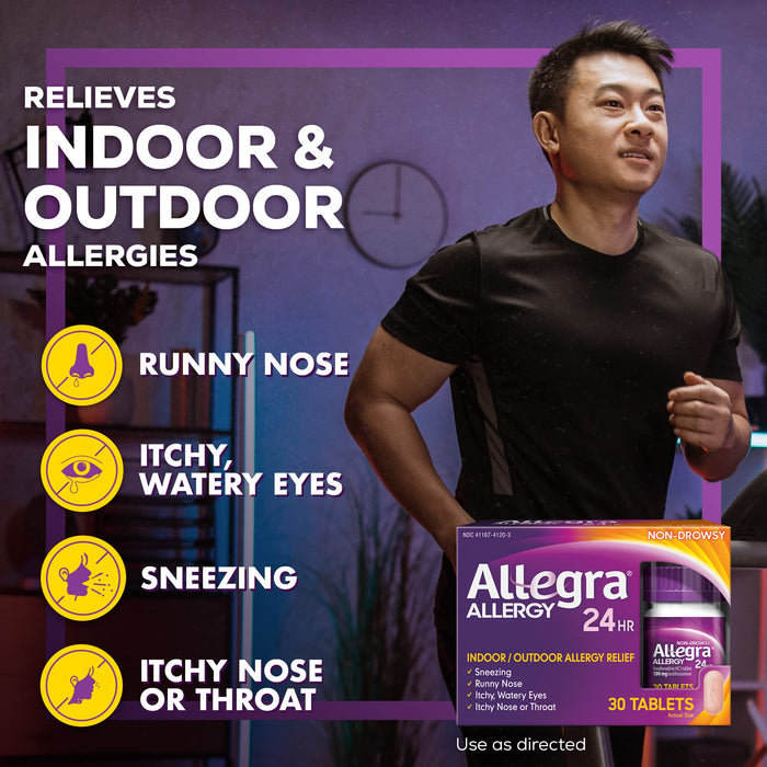 Allegra  Non Drowsy Outdoor/Indoor Allergy Relief 24-Hour Tablets