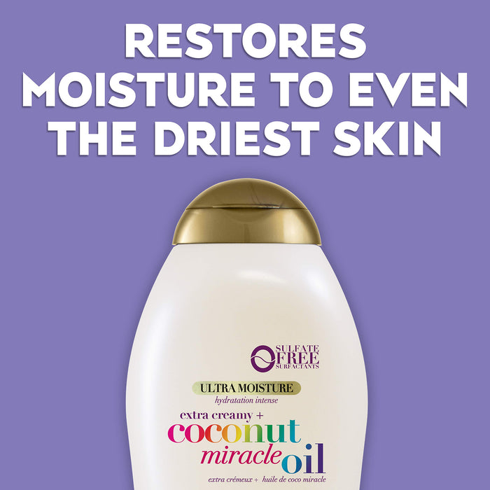 Ogx Extra Creamy + Coconut Miracle Oil Body Wash - 19.5 Oz