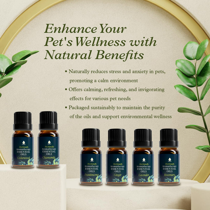 Pursonic Pet Friendly Aromatherapy Collection Essential Oils - 6 Count