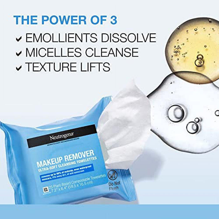 Neutrogena Makeup Remover Cleansing Towelettes - 25 ct. - Shop Home Med