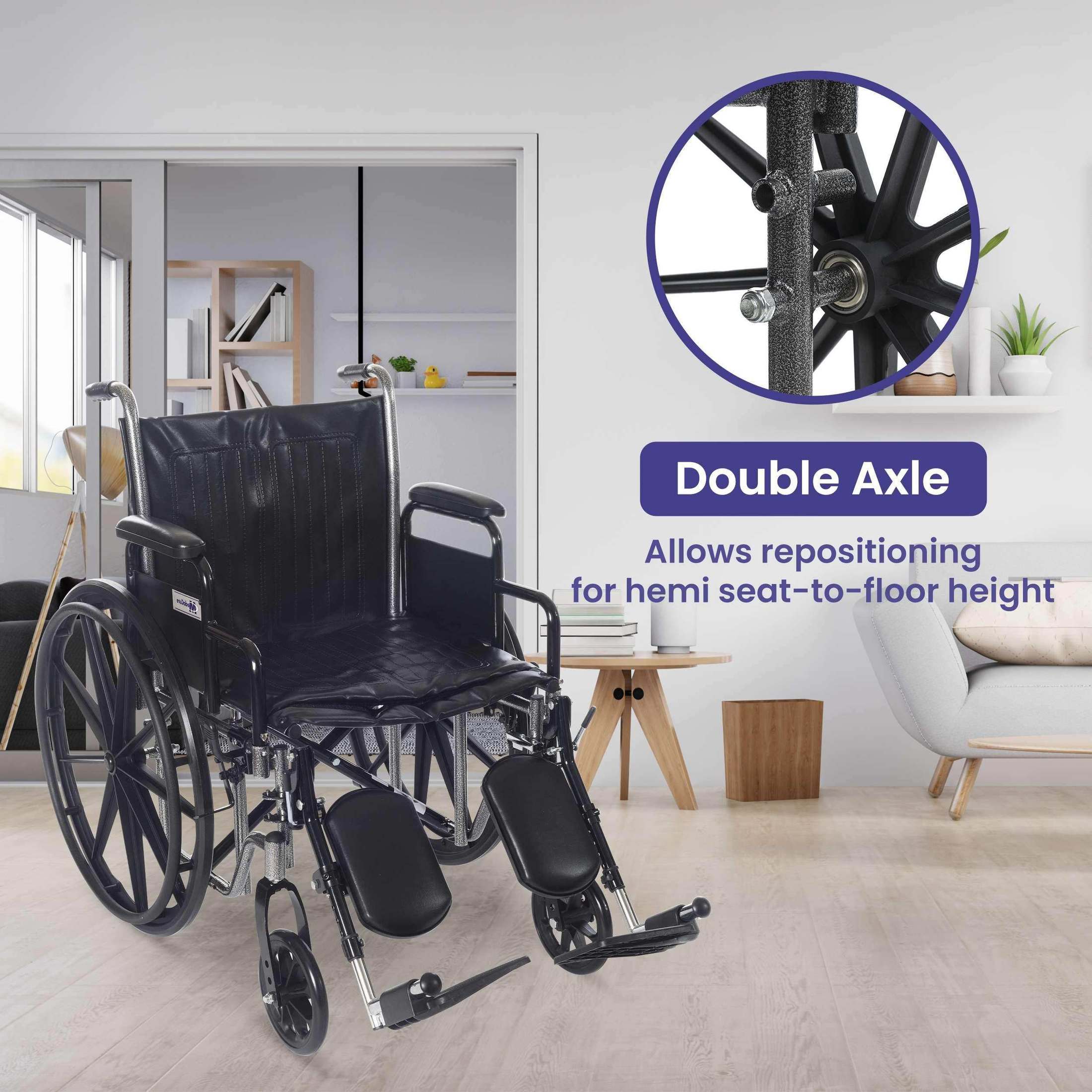 Medacure Wings Bariatric Wheelchair for Adults - 500 lb. Weight Capacity - Shop Home Med