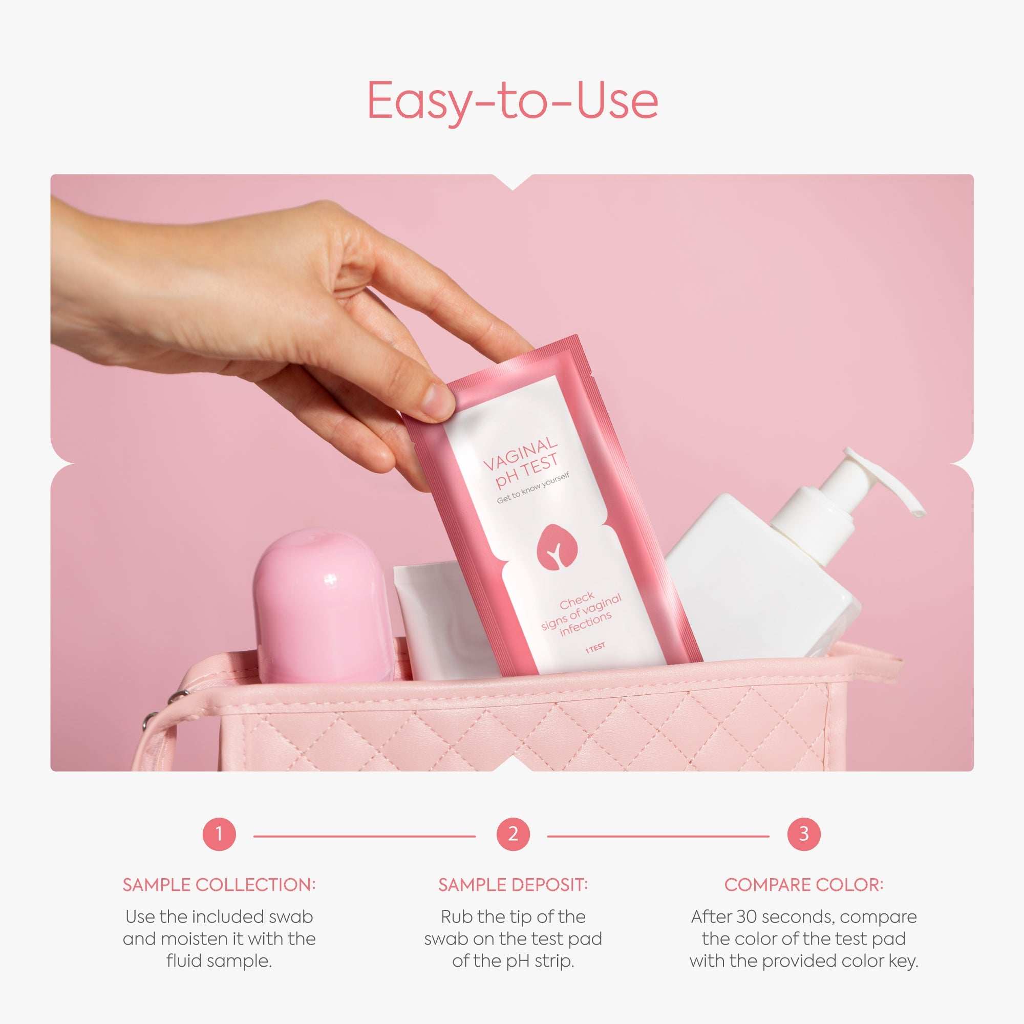 Diagnox Vaginox Vaginal pH Test Kit with Sterile Swabs - 10 Sets