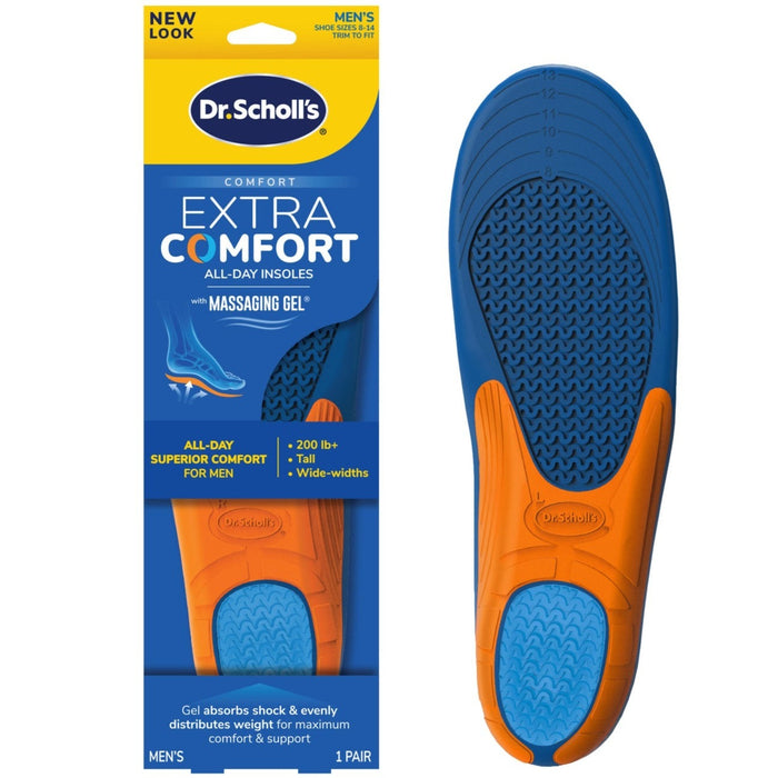 Dr. Scholl's Extra Comfort All-Day Insoles with Massaging Gel Men's