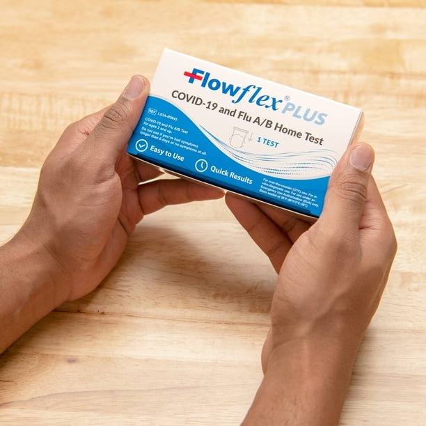 Flowflex Plus Covid-19 and Flu A&B 3-In-1 Home Self-Test Kit