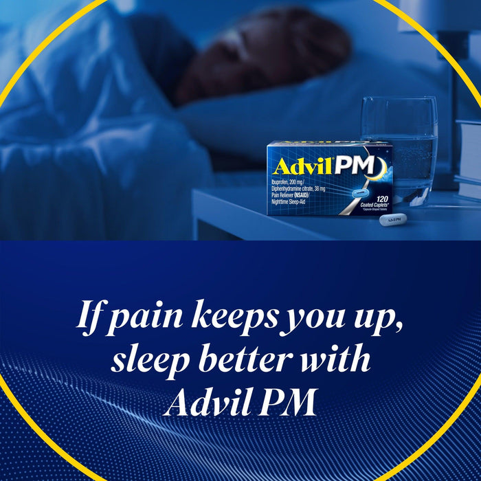 Advil PM Pain Reliever And Nighttime Sleep Aid Caplets - 40 Count - Shop Home Med