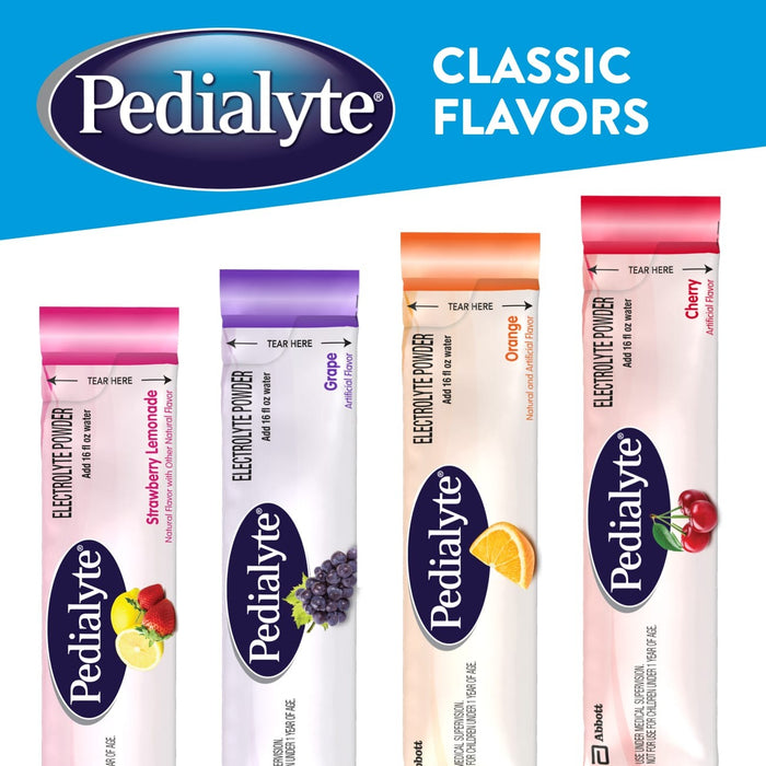 Pedialyte Electrolytes Drink Powder Packets - 36 Ct