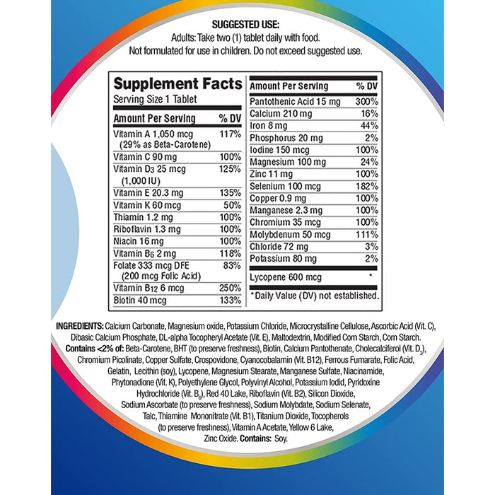 Centrum Men Multivitamin / Multimineral Dietary Supplement Tablets