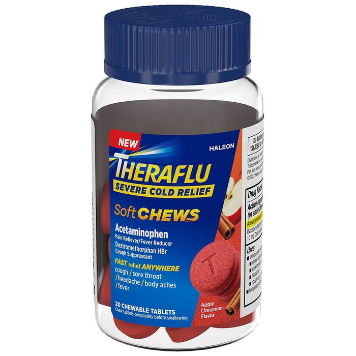 Theraflu Severe Cold Relief Soft Chews Apple Cinnamon