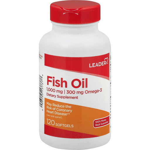 Leader Tm Fish Oil Softgels 120 Ct , Gelcap