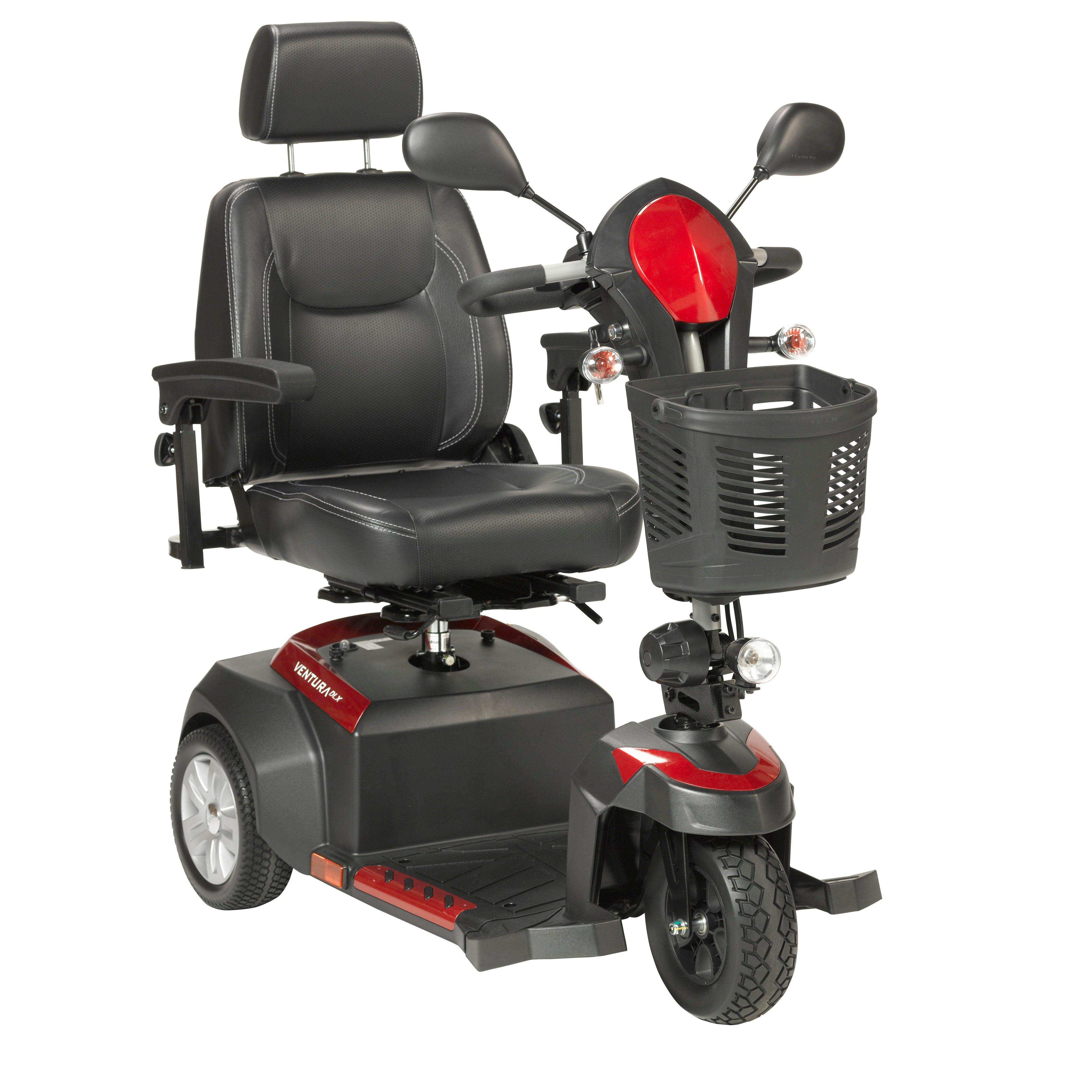 Drive Medical Ventura Power 3-Wheel Mobility Scooter With Captain Seat - Shop Home Med