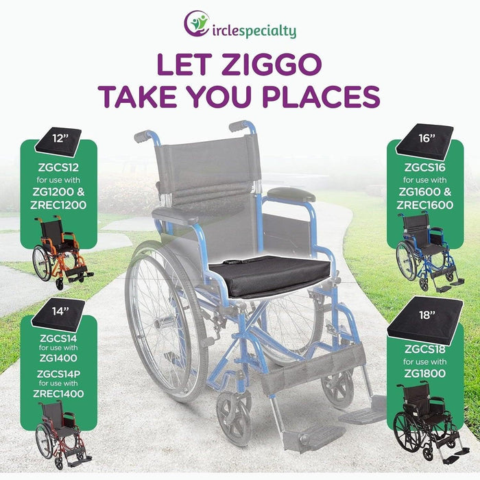 Circle Specialty Ziggo Seat Cushion for Ziggo Wheelchair - Shop Home Med