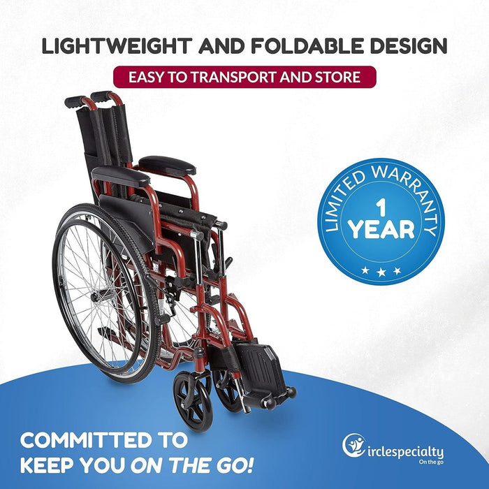 Circle Specialty Ziggo Lightweight Kids Wheelchair -  14"