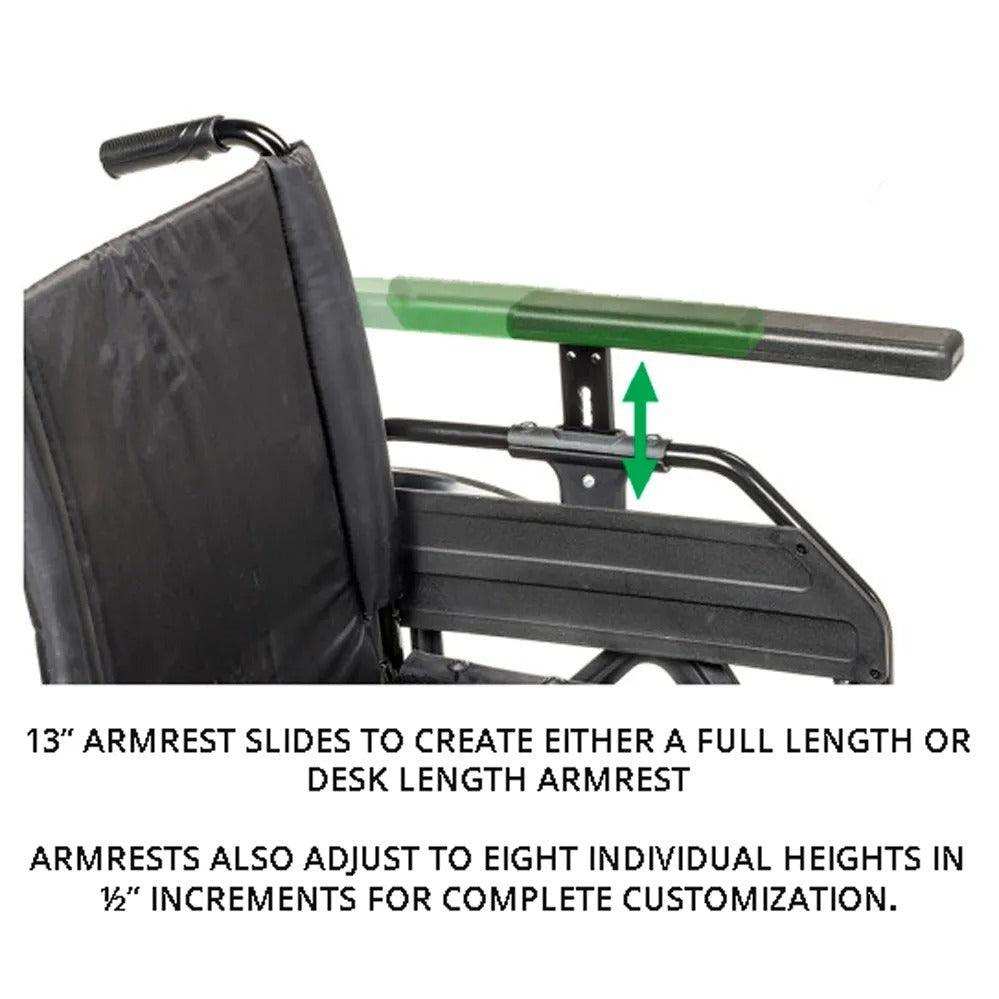 Drive Medical Viper Plus GT Wheelchair with Universal Armrests - Shop Home Med