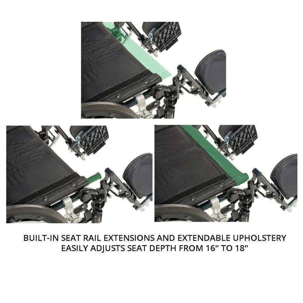 Drive Medical Viper Plus GT Wheelchair with Universal Armrests - Shop Home Med