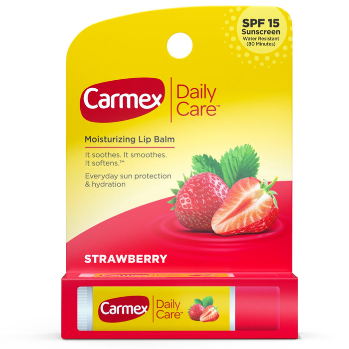 Carmex Daily Care Moisturizing Lip Balm SPF 15 Squeeze Tube & Lip Balm Stick