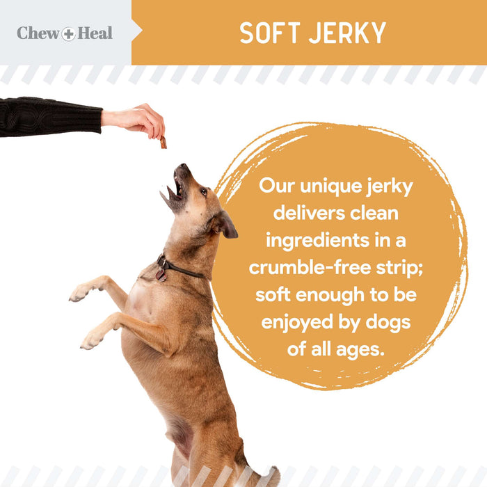 Chew + Heal Omega Salmon Jerky Dog Treats