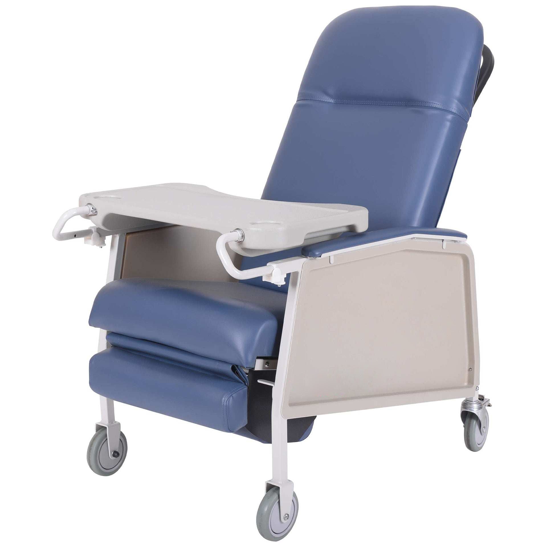 Sillón reclinable Geri de 3 posiciones con bandeja para comidas - Capacidad de peso de 250 lb