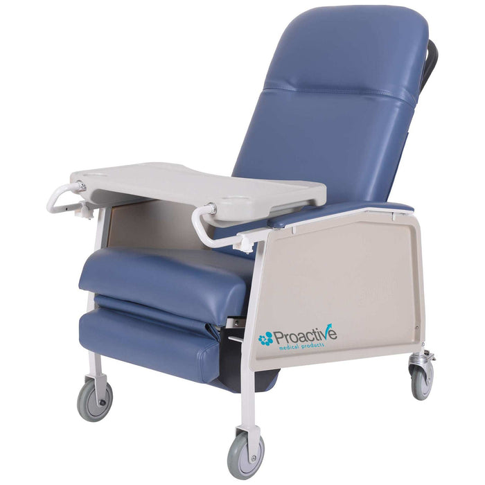 Proactive 3-Position Geri Chair Recliner with Meal Tray - 250 lbs Weight Capacity