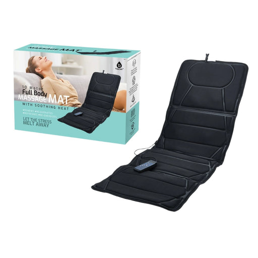 Pursonic Luxury Massage Mat with Heat 10-Motor Full Body Massager Pad