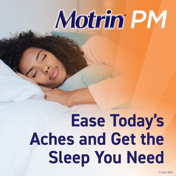 Motrin PM Pain Reliever/Nighttime Sleep-Aid Coated Caplets