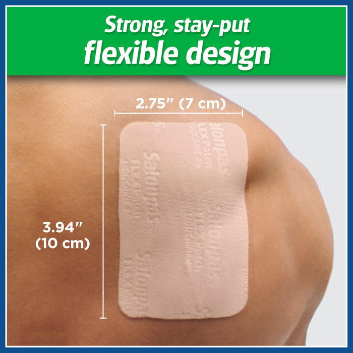 Salonpas Lidocaine 4% Pain Relieving Flex Patch - 7 Ct