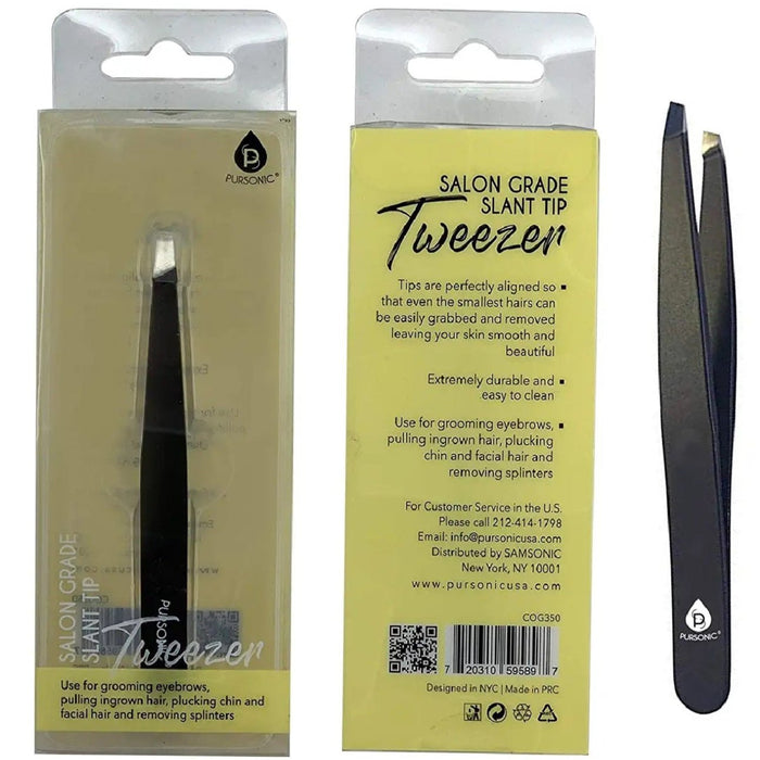 Pursonic Salon Grade Slant Tip Tweezer