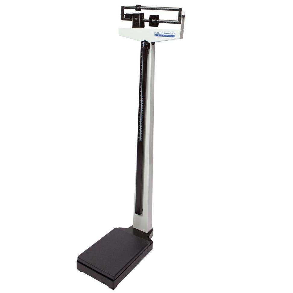 Health o Meter Mechanical Beam Scale with Height Rod