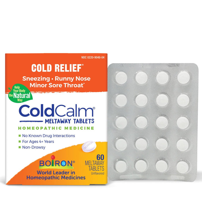 Boiron ColdCalm Tablets Homeopathic Cold Relief Sneezing Runny Nose Sore Throat